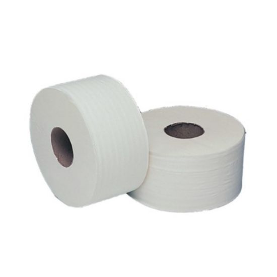 Jangro Premium Pure Mini Jumbo Toilet Roll 200m 2¬" Core 2 Ply (Case of 12)