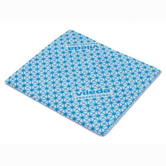 Vileda Med Weight Cloth Blue (Pack Of 10)