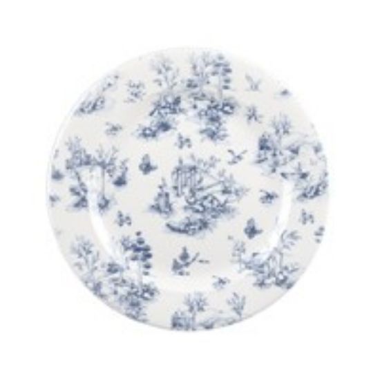 CASE OF 6 PRAGUE TOILE PLATE 10.75"