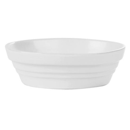 WHITE OVAL BAKING DISH 19cm (12)