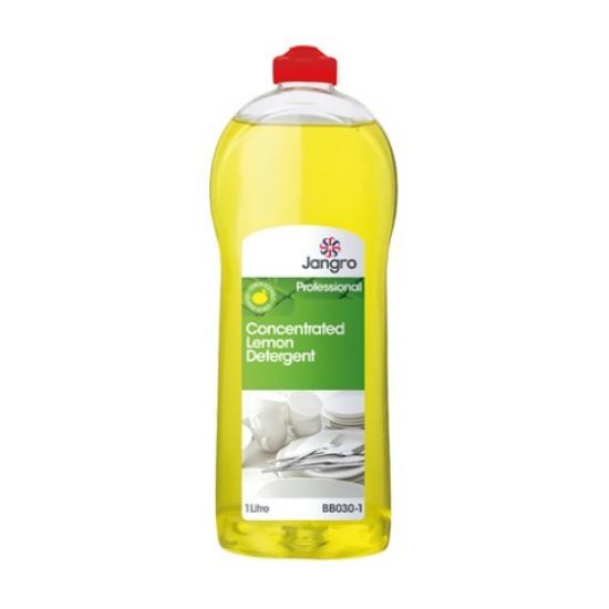 Jangro Concentrated Washing Up Liquid Lemon 1ltr