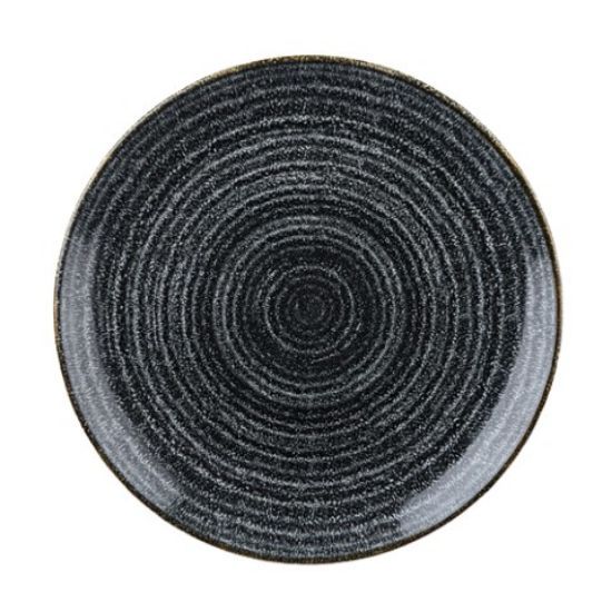 STUDIO PRINTS COUPE PLATE 26CM 10.25" CHARCOAL BLACK(12)