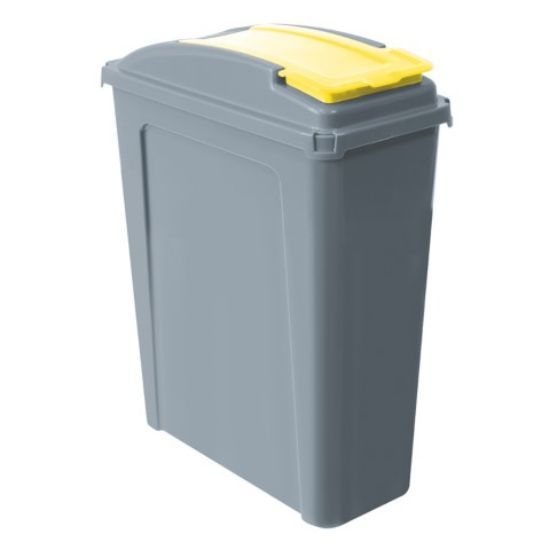 25ltr Eco Waste Recycling Bin Yellow