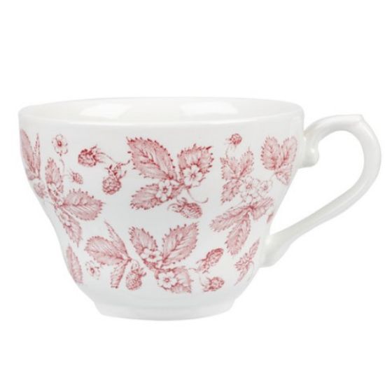 CASE OF 12 VINTAGE BRAMBLE GEGORGIAN TEACUP 7oz CRANBERRY