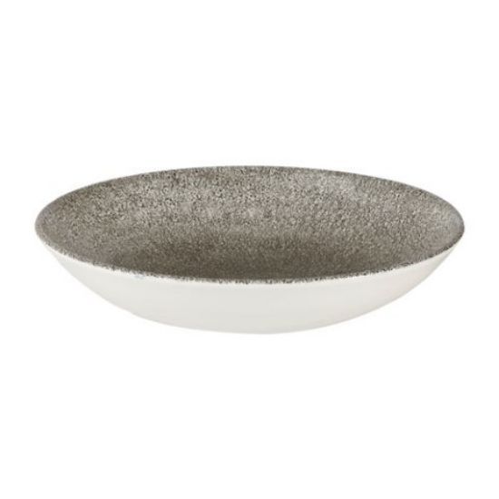 RAKU QUARTZ BLACK COUPE BOWL 7.25" 15oz (12)