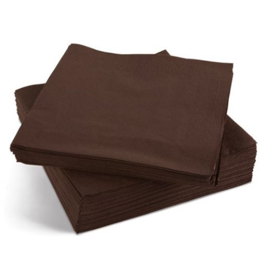 TORK LUNCHOEN NAPKIN 32CM 2PLY CHOCOLATE/COCOA x 200