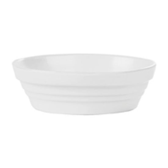 WHITE OVAL BAKING DISH 14.5cm (24)