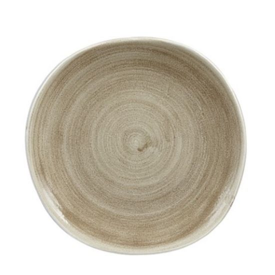 STONECAST ROUND PLATE 10 3/8" PATINA ANTIQUE TAUPE (12)