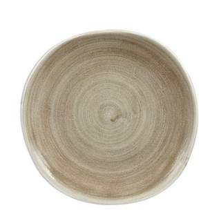 STONECAST ROUND PLATE 10 3/8" PATINA ANTIQUE TAUPE (12)
