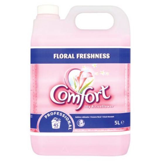 Comfort Professional Lily & Rice Flower Softener 5l (Case Of 2)