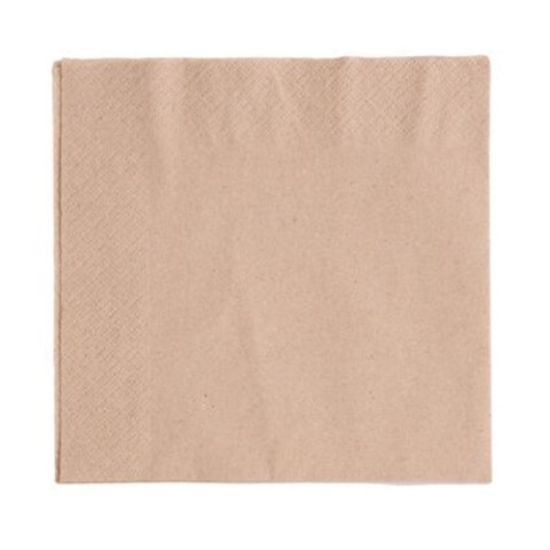 Vegware Unbleached Napkin 2ply 33cm (Pack Of 100)