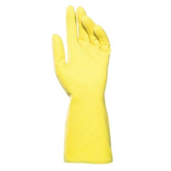 Rubber Gloves Med Yellow X 1 Pair Size 8-8.5 *p