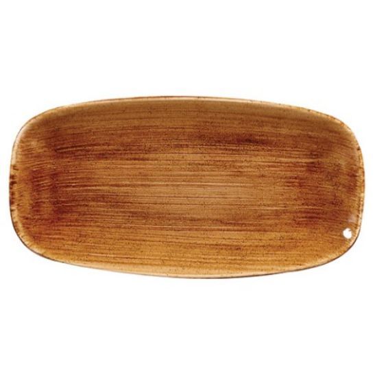 STONECAST OBLONG PLATE 11.75" PATINA VINTAGE COPPER (12)