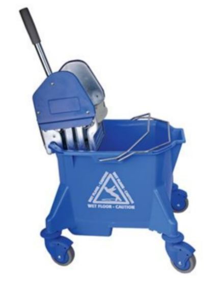 Colour Coded 23ltr Combo Unit With Metal Wringer Blue *s