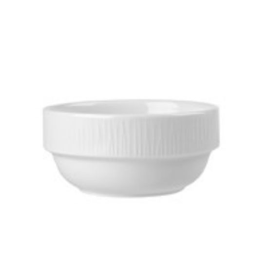 Churchill Bamboo Stacking Bowl 14oz White (Case Of 6)