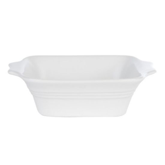 WHITE SQUARE BAKING DISH 18cm (12)