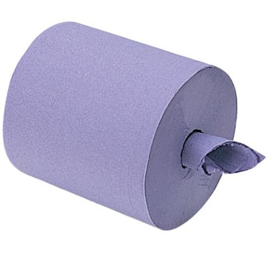 Jangro Centrefeed Blue Roll 1ply 300mtr (6)