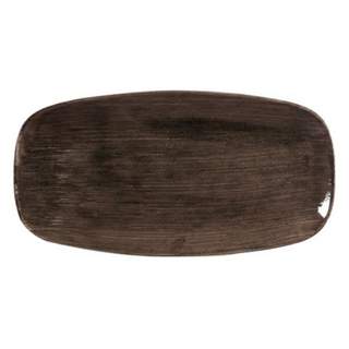 STONECAST OBLONG PLATE 11.75" PATINA IRON BLACK (12)