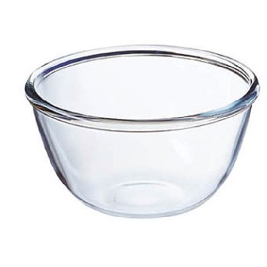 GLASS MIXING BOWL 21CM 1.6LTR x 1