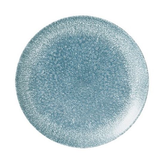 RAKU TOPAZ BLUE COUPE PLATE 8.26" (12)