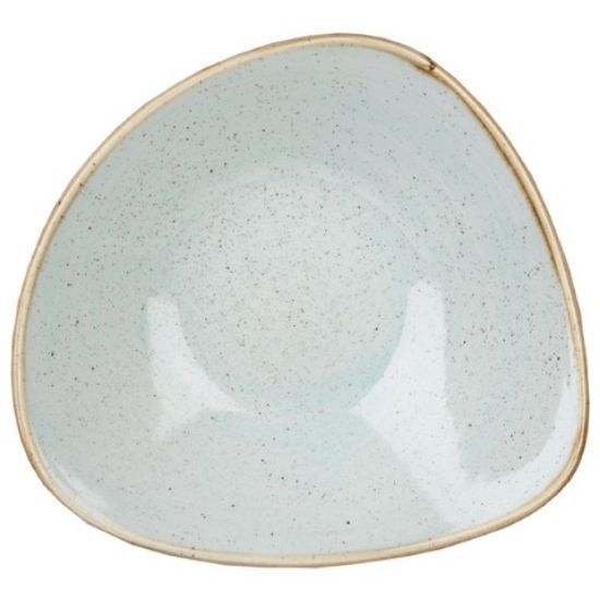 Churchill Stonecast Triangular Bowl 21oz 9.25" Duck Egg (Case Of 12)