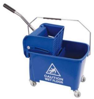 Microspeedy Flat Mop Bucket And Wringer Blue 20l