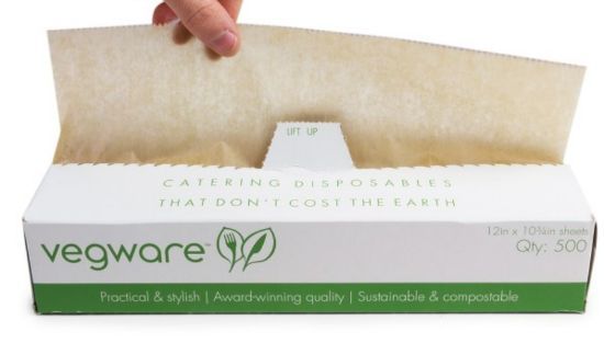 CASE OF (2000) VEGWARE WAXED KRAFT DELI SHEETS 12x10.75"