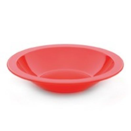 POLYCARB NARROW RIM BOWL 6.8" RED (12)
