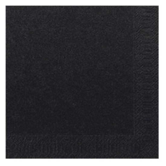 PACK OF 125 DUNI TISSUE LUNCH NAPKIN 33CM 2PLY BLACK  *P