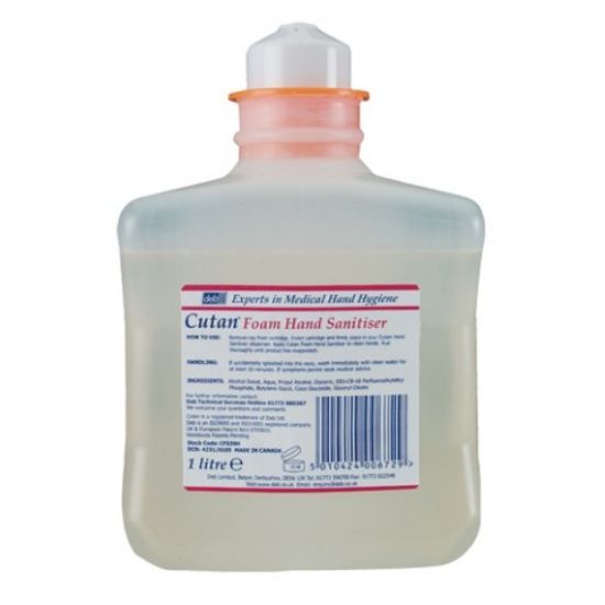 Deb Cutan Complete Foam Hand Sanitiser 1Ltr (Case of 6)  **LQ**