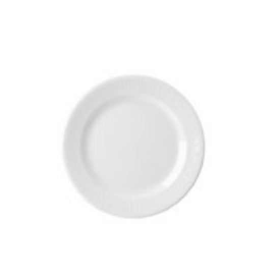 Bamboo Footed Side Plate 6.5" White (Case Of 12)