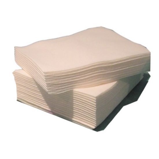 LUXURY 4 FOLD COMPOSTABLE AIRLAID HAND/FACE TOWEL WHITE   (500)