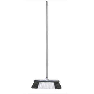 Plastic Soft Broom With Handle Silver