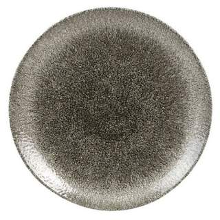 Raku Quartz Black Coupe Plate 8.26" (12) *p