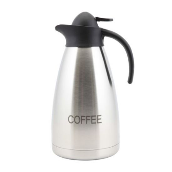 Contemporary Vacuum Jug 2ltr Inscribed Coffee St/St