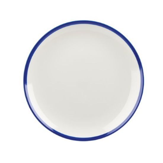 Case Of 12 Retro Coupe Plate 8.6" Blue *p