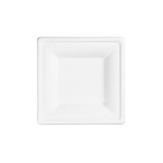 Bagasse Plate Square 6" (Case Of 500)