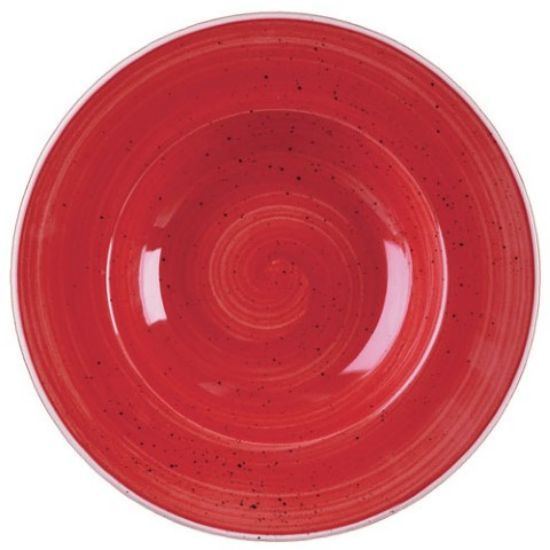 STONECAST PROFILE WIDE RIM BOWL 9.4" BERRY RED (12)