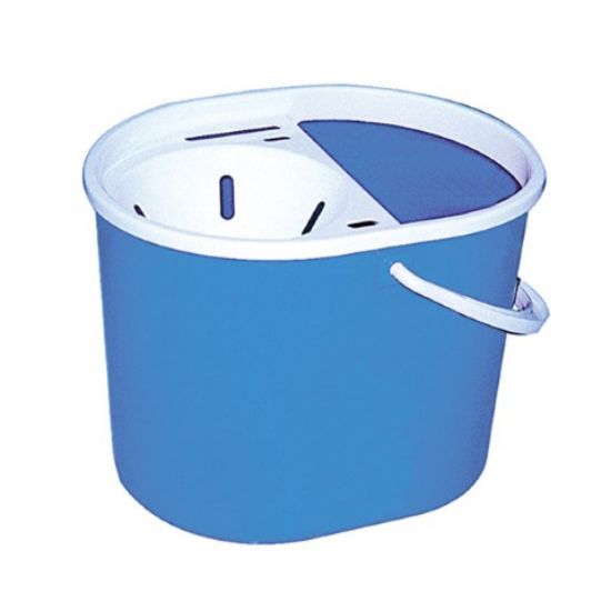 Lucy Oval Mop Bucket & Sieve 15l Blue