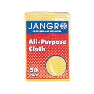 Jangro Large All Purpose Cloth Yellow (Pack of 50)
