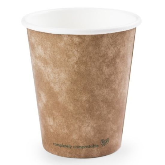 Vegware Single Wall 6oz Brown Kraft Cup 72 Series