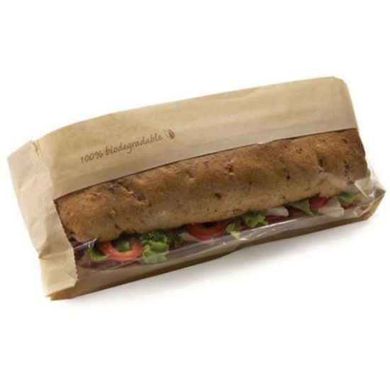 BAGUETTE BAGS NATURAL 14x3.9x2" (1000)
