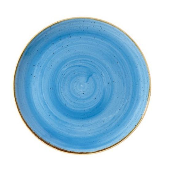 CASE OF 6 STONECAST EVOLVE COUPE PLATE 12" CORNFLOWER BLUE