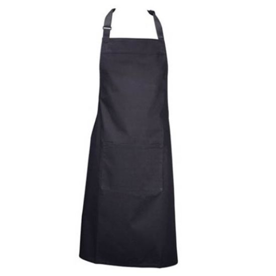 Bib Apron With Pocket Black 70 X 90cm