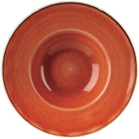 STONECAST PROFILE WIDE RIM BOWL 9.4" ORANGE (12)