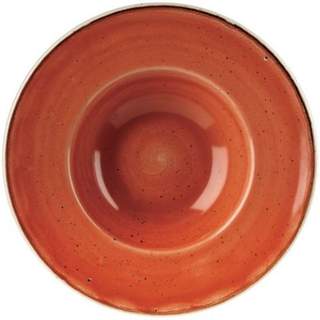 STONECAST PROFILE WIDE RIM BOWL 9.4" ORANGE (12)