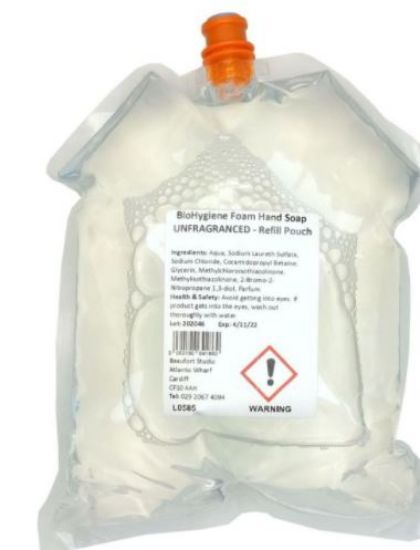 Bio Hygiene Unfragranced Soap Pouch Refill 800ml