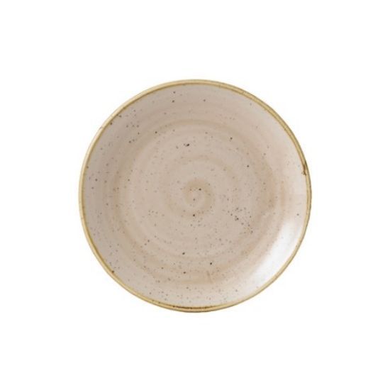 STONECAST NUTMEG CREAM COUPE PLATE 6.5" (12)