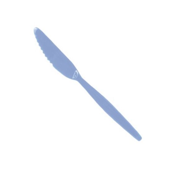 POLYCARB ANTIBACTERIAL TABLE KNIFE BLUE (12)
