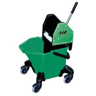 Jangro Tc20 Combo Bucket/Wringer With Castors 20l Green
